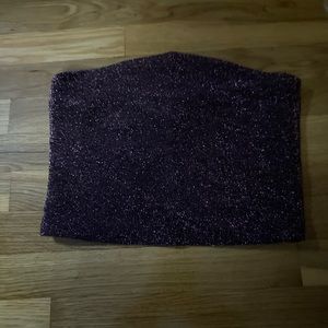 sparkly tube top